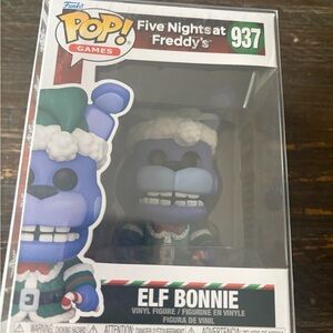 Funko Elf Bonnie Purple with Green and White Holiday Outfit